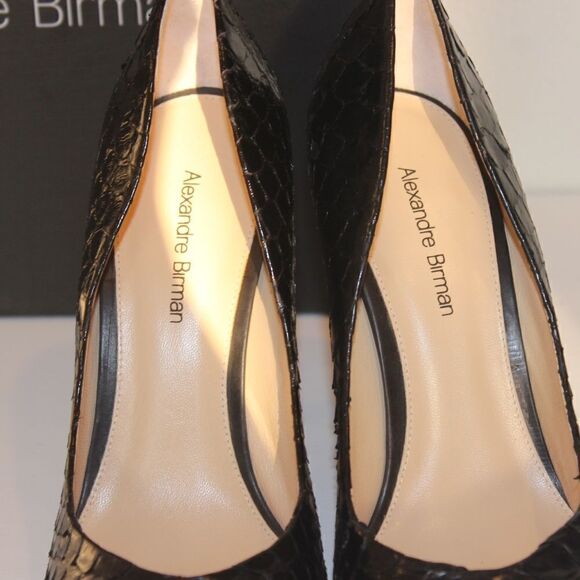NEW Alexandre Birman fechado Salto Alto Black Heels - Picture 6 of 11